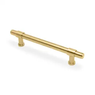 AW839P-160-SBPVD - Alexander & Wilks Kingston Plain Pull Handle 160mm c&sol;c - Satin Brass PVD
