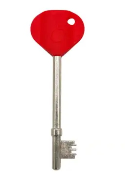 Click Here To Enlarge This Photo Of TSSNKSKEYR - TSS NKS &lpar;Radar&rpar; Disabled Bathroom Key - Red