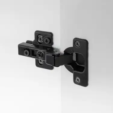 Click Here To Enlarge This Photo Of Eclipse 99031 35mm Black Clip On 3D Soft Close Cabinet Hinge 105&deg; Half Overlay - Pack of 2