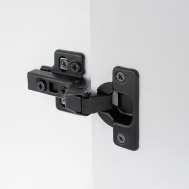 Click Here To Enlarge This Photo Of Eclipse 99041 35mm Black Clip On 3D Soft Close Cabinet Hinge 105&deg; Inset - Pack of 2