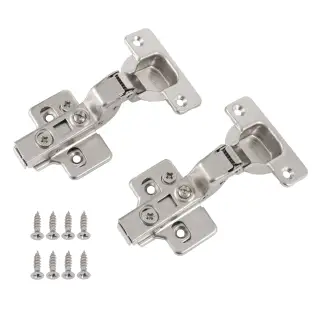 Eclipse 99040 35mm Nickel Plated Clip On 3D Soft Close Cabinet Hinge 105&deg; Inset - Pack of 2