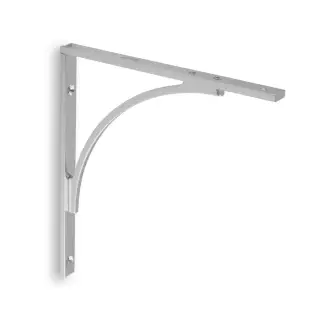 AW740PC - Alexander & Wilks Eden Solid Brass Shelf Bracket 205mm x 220mm - Polished Chrome