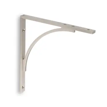 Click Here To Enlarge This Photo Of AW740SN - Alexander & Wilks Eden Solid Brass Shelf Bracket 205mm x 220mm - Satin Nickel