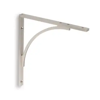 AW740SN - Alexander & Wilks Eden Solid Brass Shelf Bracket 205mm x 220mm - Satin Nickel