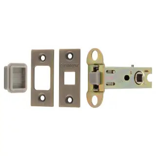TLM5030&sol;57&sol;AB - Carlisle Brass Eurospec Magnetic Tubular Latch 76mm &lpar;57mm Backset&rpar; with Square Corners - Antique Brass