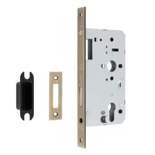 DLX0060EPAB - Carlisle Brass Eurospec DIN Euro Deadlock 60mm Backset &lpar;Square Forend&rpar; - Antique Brass
