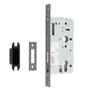 DLX0060EPMBRZ - Carlisle Brass Eurospec DIN Euro Deadlock 60mm Backset &lpar;Square Forend&rpar; - Matt Bronze