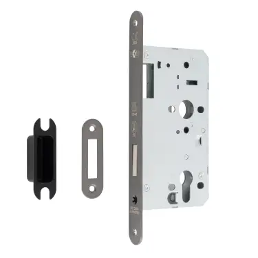 Click Here To Enlarge This Photo Of DLX0060EPMBRZ&sol;R - Carlisle Brass Eurospec DIN Euro Deadlock 60mm Backset &lpar;Radius Forend&rpar; - Matt Bronze