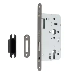DLX0060EPMBRZ&sol;R - Carlisle Brass Eurospec DIN Euro Deadlock 60mm Backset &lpar;Radius Forend&rpar; - Matt Bronze