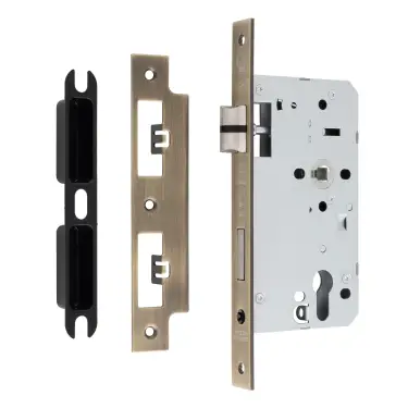 Click Here To Enlarge This Photo Of DLX7260EPAB - Carlisle Brass Eurospec DIN Euro Sashlock 60mm Backset &lpar;Square Forend&rpar; - Antique Brass