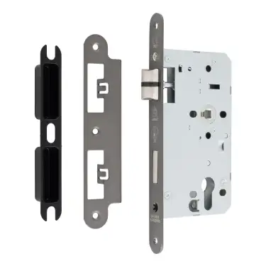 Click Here To Enlarge This Photo Of DLX7260EPMBRZ&sol;R - Carlisle Brass Eurospec DIN Euro Sashlock 60mm Backset &lpar;Radius Forend&rpar; - Matt Bronze