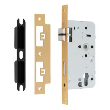 Click Here To Enlarge This Photo Of DLX7260EPSB - Carlisle Brass Eurospec DIN Euro Sashlock 60mm Backset &lpar;Square Forend&rpar; - Satin Brass