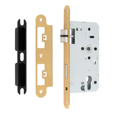 Click Here To Enlarge This Photo Of DLX7260EPSB&sol;R - Carlisle Brass Eurospec DIN Euro Sashlock 60mm Backset &lpar;Radius Forend&rpar; - Satin Brass