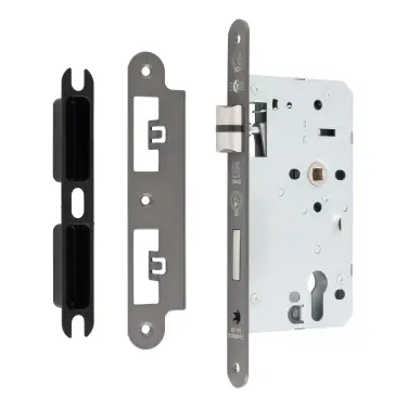 Click Here To Enlarge This Photo Of DLX7260ESCMBRZ&sol;R - Carlisle Brass Eurospec DIN Euro Escape Lock 60mm Backset &lpar;Radius Forend&rpar; - Matt Bronze