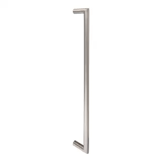 CSM1600SSS - Carlisle Brass Eurospec 600mm c&sol;c x 19mm dia Mitred Pull Handle &lpar;Bolt Fixing&rpar; - Satin Stainless Steel