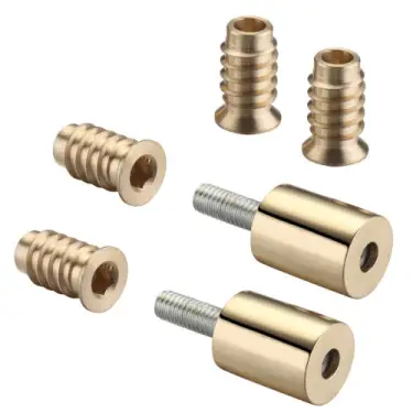Click Here To Enlarge This Photo Of FB319BP - Zoo Hardware Fulton & Bray Roller Sash Stops 19mm &lpar;2 x Stops &plus; 4 x Ferrules&rpar; Polished Brass