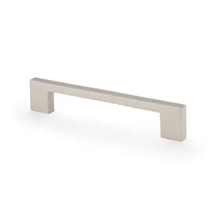 AW837-128-SN - Alexander & Wilks Marco Cupboard Pull Handle - Satin Nickel - 128mm