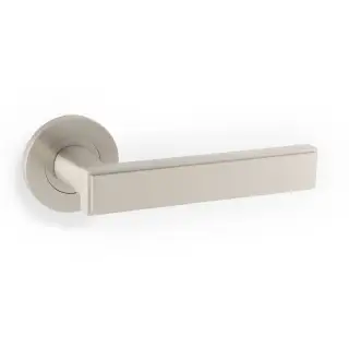 AW260SN - Alexander & Wilks Jesper Lever on Round Rose - Satin Nickel