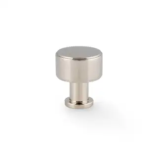 AW807P-29-PNPVD - Alexander & Wilks Lucia Plain Cupboard Knob - Polished Nickel PVD - 29mm
