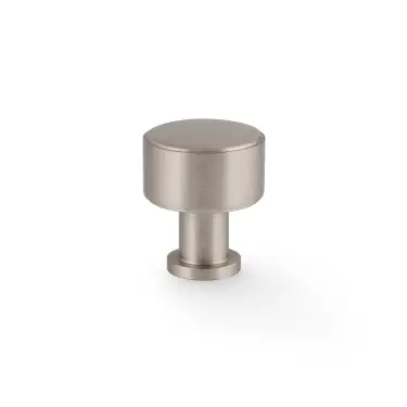 Click Here To Enlarge This Photo Of AW807P-29-SN - Alexander & Wilks Lucia Plain Cupboard Knob - Satin Nickel - 29mm