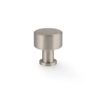 AW807P-29-SN - Alexander & Wilks Lucia Plain Cupboard Knob - Satin Nickel - 29mm