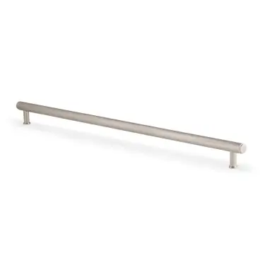 Click Here To Enlarge This Photo Of AW809-448-PN - Alexander & Wilks Crispin Knurled T-Bar Cupboard Pull Handle - Polished Nickel - 448mm Centres