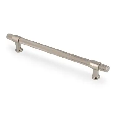 Click Here To Enlarge This Photo Of AW839-224-PNPVD - Alexander & Wilks Kingston Knurled Pull Handle 224mm c&sol;c - Polished Nickel PVD
