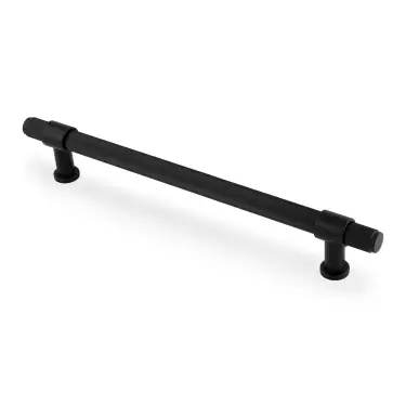 Click Here To Enlarge This Photo Of AW839R-224-BL - Alexander & Wilks Kingston Reeded Pull Handle 224mm c&sol;c - Black