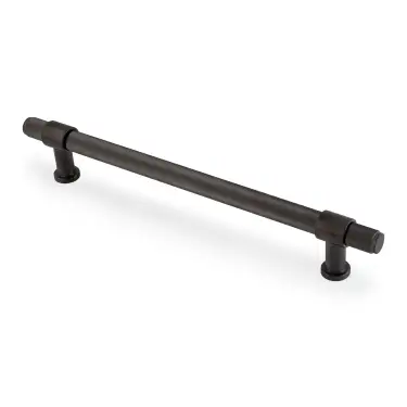 Click Here To Enlarge This Photo Of AW839R-224-DBZPVD - Alexander & Wilks Kingston Reeded Pull Handle 224mm c&sol;c - Dark Bronze PVD