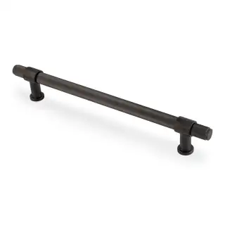 AW839R-224-DBZPVD - Alexander & Wilks Kingston Reeded Pull Handle 224mm c&sol;c - Dark Bronze PVD