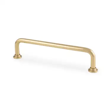 Click Here To Enlarge This Photo Of AW811-128-PB - Alexander & Wilks Scandi Pull Handle 128mm c&sol;c - Polished Brass