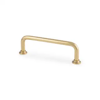 AW811-96-PB - Alexander & Wilks Scandi Pull Handle 96mm c&sol;c - Polished Brass