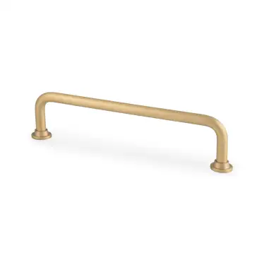 Click Here To Enlarge This Photo Of AW811-128-SB - Alexander & Wilks Scandi Pull Handle 128mm c&sol;c - Satin Brass