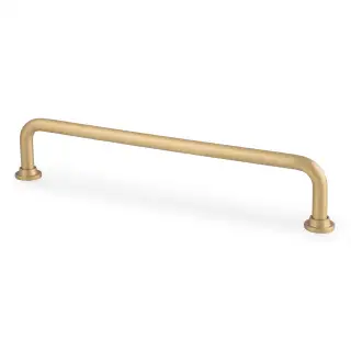 AW811-160-SB - Alexander & Wilks Scandi Pull Handle 160mm c&sol;c - Satin Brass
