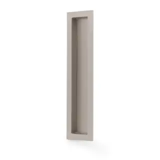 AW911-200-SN - Alexander & Wilks 200mm x 45mm Rectangular Flush Pull - Satin Nickel