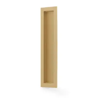AW911-200-SBPVD - Alexander & Wilks 200mm x 45mm Rectangular Flush Pull - Satin Brass PVD
