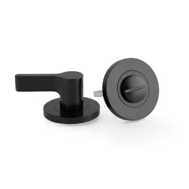 Click Here To Enlarge This Photo Of AW798BL - Alexander & Wilks Disabled Thumbturn and Emergency Release on 50mm x 6mm Rose - Black
