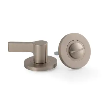 Click Here To Enlarge This Photo Of AW798SN - Alexander & Wilks Disabled Thumbturn and Emergency Release on 50mm x 6mm Rose - Satin Nickel