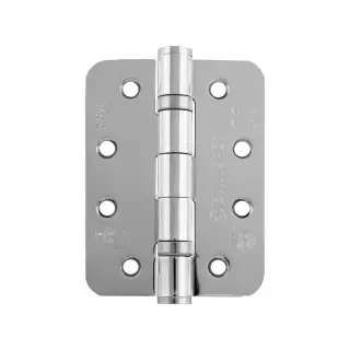 HIN1433&sol;11CP&sol;R - Carlisle Brass Eurospec 102mm x 76mm x 3mm CE Fire Rated Grade 11 Ball Bearing Hinges &lpar;Radius&rpar; Polished Chrome