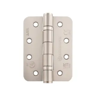 HIN1433&sol;11SN&sol;R - Carlisle Brass Eurospec 102mm x 76mm x 3mm CE Fire Rated Grade 11 Ball Bearing Hinges &lpar;Radius&rpar; Satin Nickel