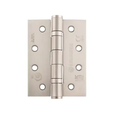 Click Here To Enlarge This Photo Of HIN1433&sol;11SN - Carlisle Brass Eurospec 102mm x 76mm x 3mm CE Fire Rated Grade 11 Ball Bearing Hinges Satin Nickel