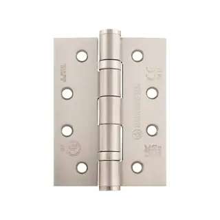 HIN1433&sol;11SN - Carlisle Brass Eurospec 102mm x 76mm x 3mm CE Fire Rated Grade 11 Ball Bearing Hinges Satin Nickel