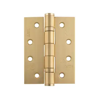 HIN1433&sol;11SB - Carlisle Brass Eurospec 102mm x 76mm x 3mm CE Fire Rated Grade 11 Ball Bearing Hinges Satin Brass