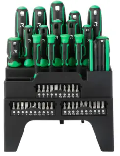 SCRE054 Rika 54-Piece Professional Screwdriver&comma; Bit and Hex Key Set