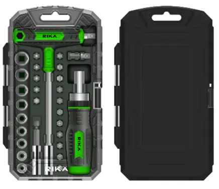 Click Here To Enlarge This Photo Of RDRI029 Rika 29-Piece 1&sol;4" Professional Ratchet Screwdriver and Bit Set