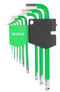 BHEX009 Rika 9-Piece Professional Metric Long Ball-End Hex Key Set