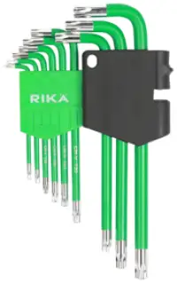 SHEX009 Rika 9-Piece Professional Metric Long Star Key Set