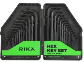 IHEX030 Rika 30-Piece Professional Metric and Imperial Hex Key Set