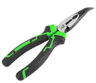 HLBL001 Rika 200mm High Leverage Bent Long Nose Pliers