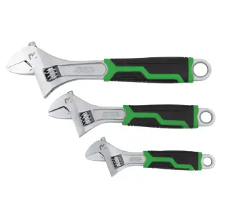 ADSW003 Rika 3-Piece Adjustable Spanner Set with Soft Grip Handles